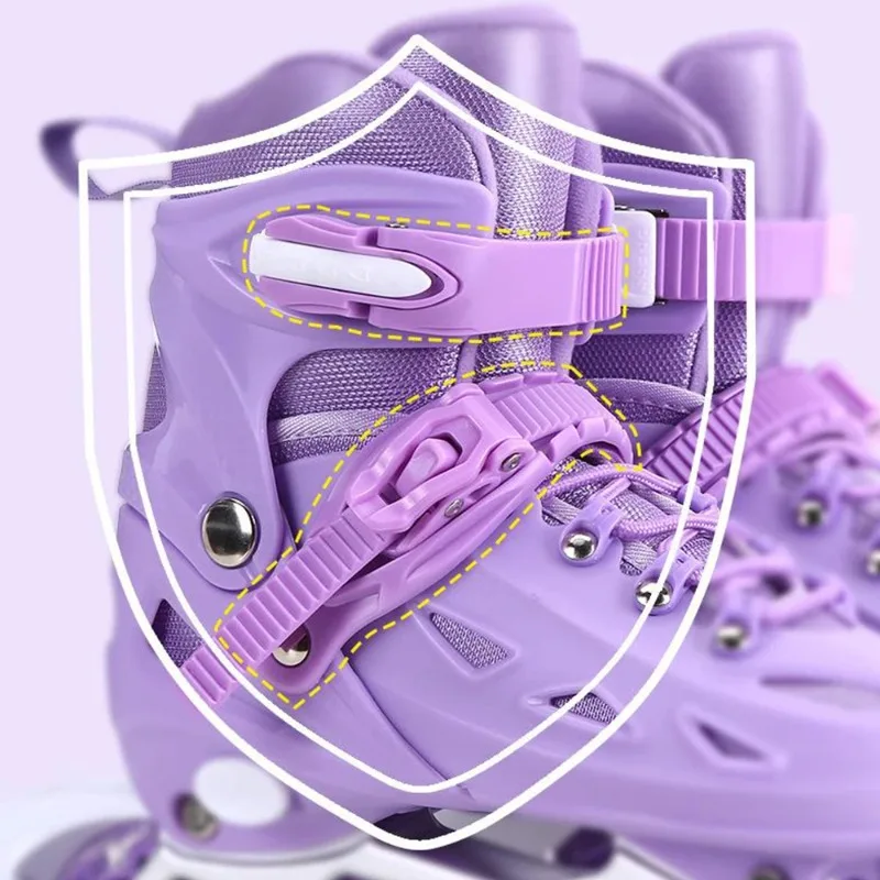 Kids Inline Roller Skate Shoes - Kids Outdoor Quad ulasan dan harga