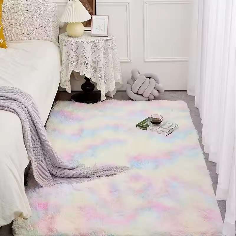 VIKAMA Fluffy Plush Tie-dye Ca - Kids Outdoor Mat Waterproof ulasan dan harga