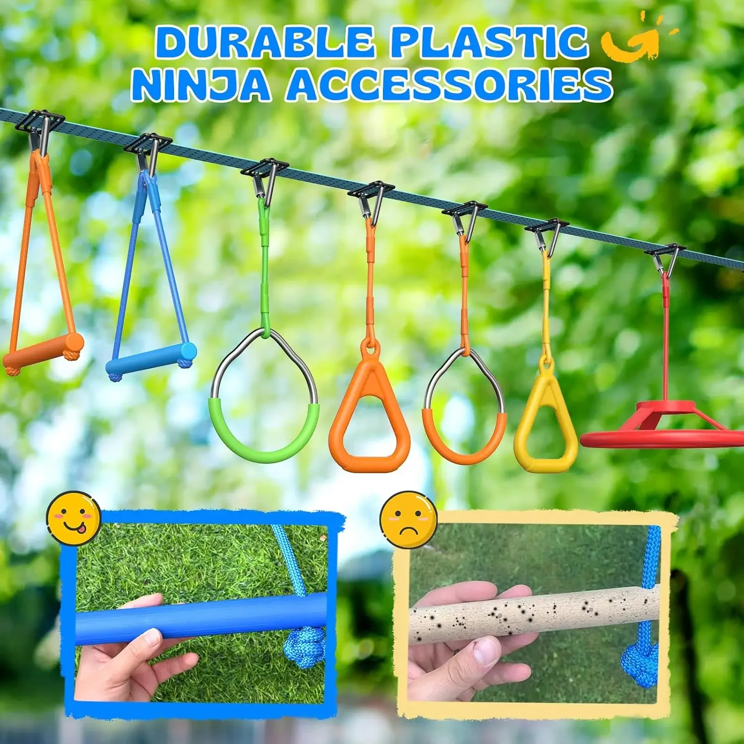 Activity priceHapfan 50 FT Nin - Kids Outdoor Ninja Course ulasan dan harga
