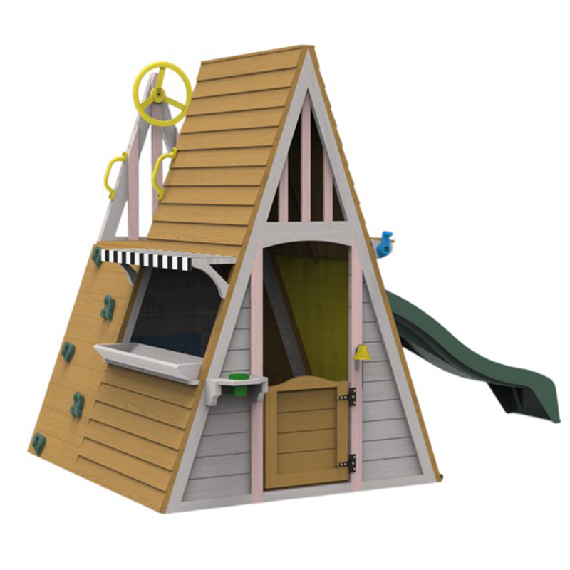 Kids Outdoor Playground Equipm - Kids Outdoor Wooden Climbing Frame ulasan dan harga