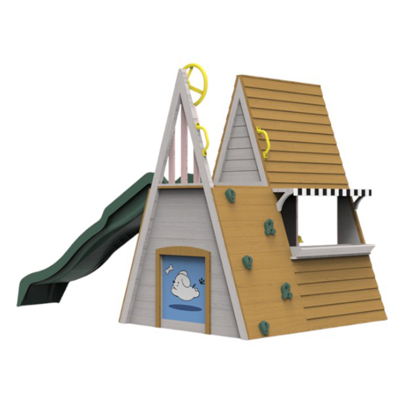 Kids Outdoor Playground Equipm - Kids Outdoor Wooden Climbing Frame ulasan dan harga