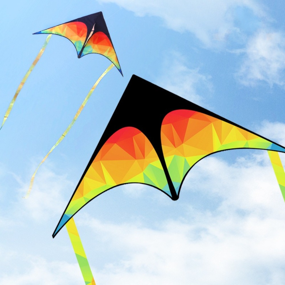 Double-tailed Large Delta Kite - Kite Easy Fly Kids ulasan dan harga