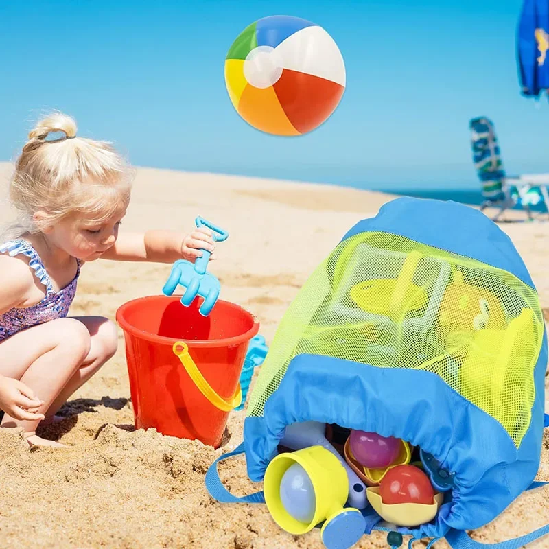 1Pcs Beach Bag Foldable Portab - Kids Outdoor Toy Storage ulasan dan harga