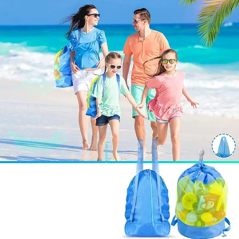 1Pcs Beach Bag Foldable Portab - Kids Outdoor Toy Storage ulasan dan harga