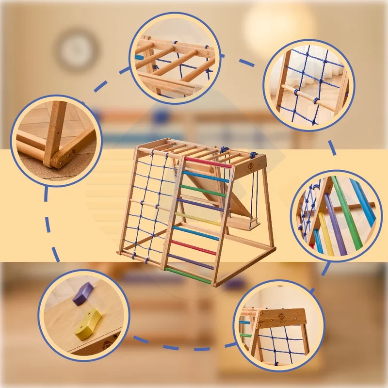 Wooden Climbing Frame Indoor P - Kids Outdoor Wooden Climbing Frame ulasan dan harga