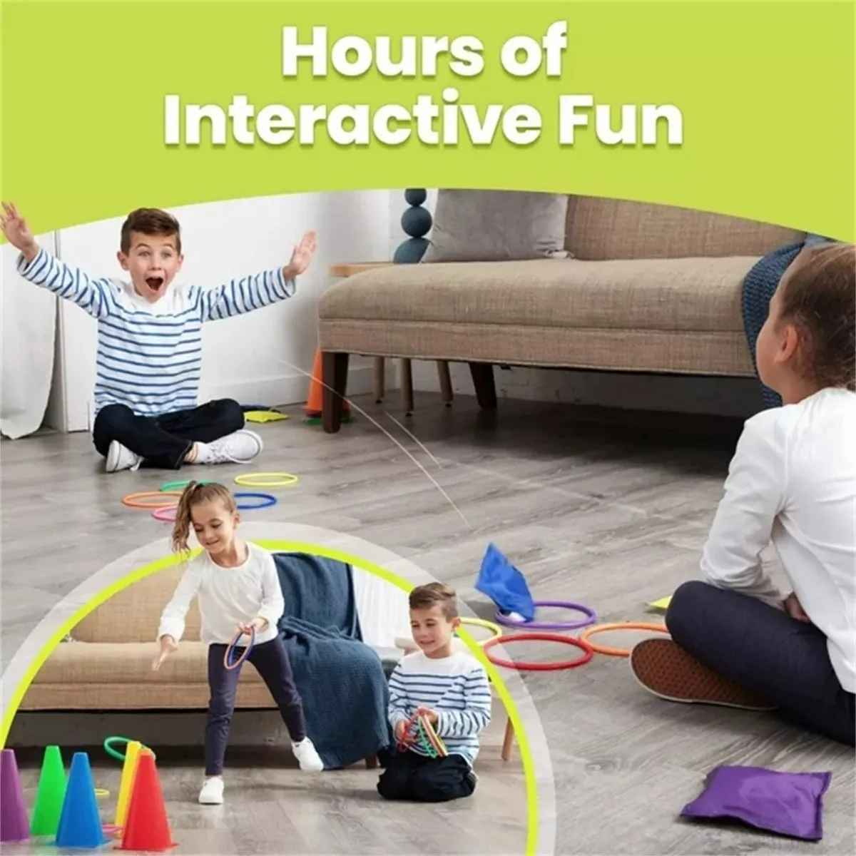 3 in 1 Soft Plastic Cones Bean - Kids Outdoor Games For Party ulasan dan harga